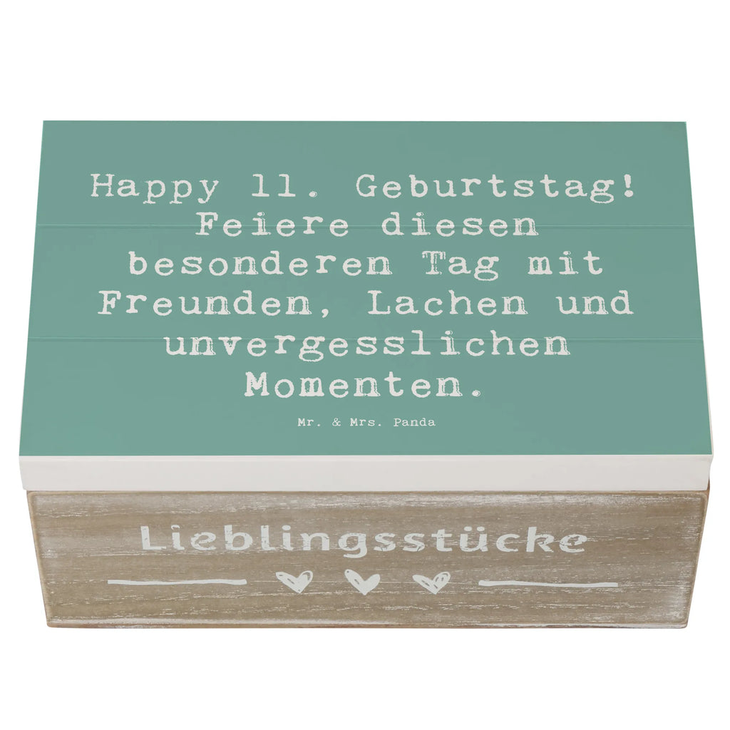 Holzkiste Spruch 11. Geburtstag Freude Geschenkbox, XXL, Schatzkiste, Kiste, Schatulle, Truhe, Erinnerungskiste, Aufbewahrungsbox, Geschenkdose, Holzkiste, Erinnerungsbox, Dekokiste, Geburtstag, Geburtstagsgeschenk, Geschenk
