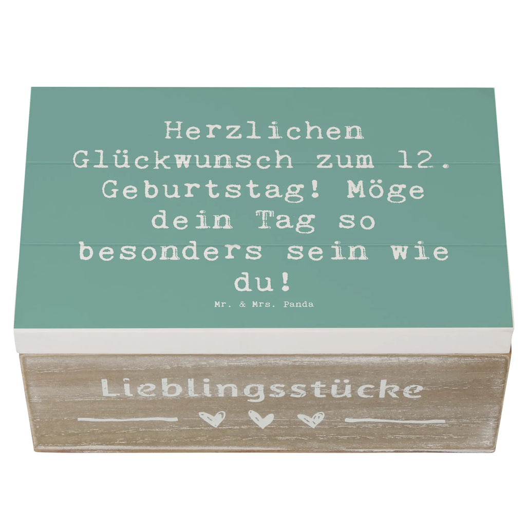 Holzkiste Spruch 12. Geburtstag Truhe, Geschenkdose, XXL, Erinnerungsbox, Kiste, Aufbewahrungsbox, Schatzkiste, Holzkiste, Dekokiste, Geschenkbox, Erinnerungskiste, Schatulle, Geburtstag, Geburtstagsgeschenk, Geschenk