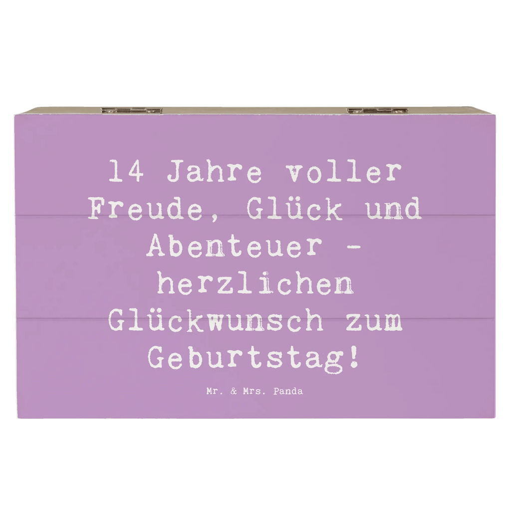 Holzkiste Spruch 14. Geburtstag Freude Holzkiste, XXL, Geschenkdose, Erinnerungskiste, Dekokiste, Geschenkbox, Aufbewahrungsbox, Schatulle, Kiste, Erinnerungsbox, Schatzkiste, Truhe, Geburtstag, Geburtstagsgeschenk, Geschenk