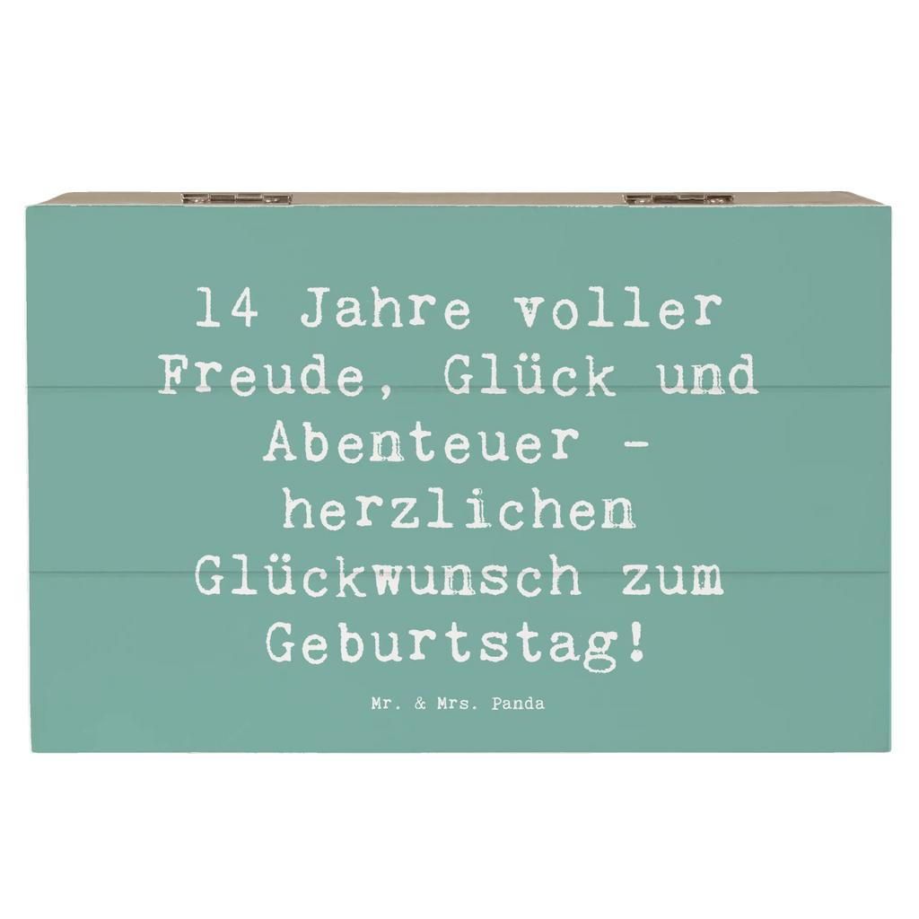 Holzkiste Spruch 14. Geburtstag Freude Holzkiste, XXL, Geschenkdose, Erinnerungskiste, Dekokiste, Geschenkbox, Aufbewahrungsbox, Schatulle, Kiste, Erinnerungsbox, Schatzkiste, Truhe, Geburtstag, Geburtstagsgeschenk, Geschenk