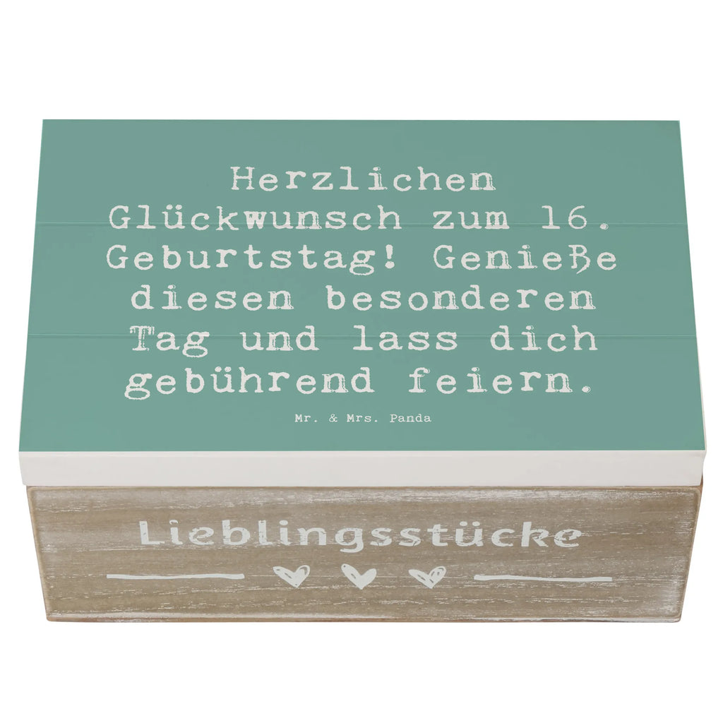 Holzkiste Spruch 16. Geburtstag Schatulle, Dekokiste, Holzkiste, Kiste, XXL, Geschenkdose, Erinnerungskiste, Erinnerungsbox, Truhe, Schatzkiste, Geschenkbox, Aufbewahrungsbox, Geburtstag, Geburtstagsgeschenk, Geschenk