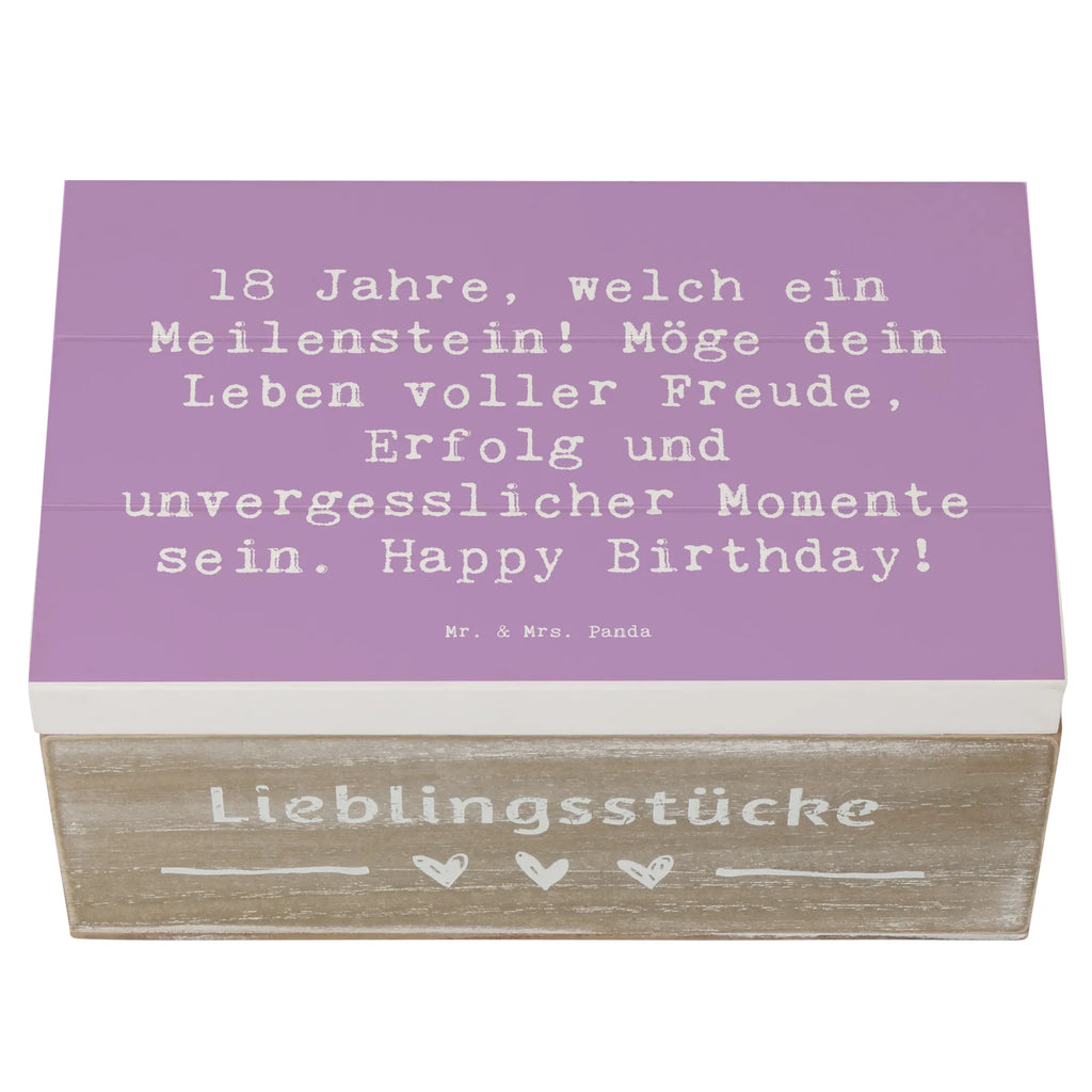 Holzkiste Spruch 18. Geburtstag Meilenstein Erinnerungskiste, Kiste, Erinnerungsbox, XXL, Schatzkiste, Geschenkdose, Schatulle, Holzkiste, Dekokiste, Geschenkbox, Truhe, Aufbewahrungsbox, Geburtstag, Geburtstagsgeschenk, Geschenk