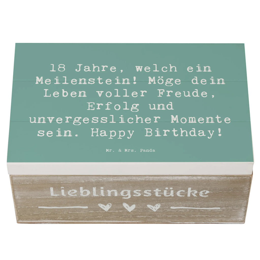 Holzkiste Spruch 18. Geburtstag Meilenstein Erinnerungskiste, Kiste, Erinnerungsbox, XXL, Schatzkiste, Geschenkdose, Schatulle, Holzkiste, Dekokiste, Geschenkbox, Truhe, Aufbewahrungsbox, Geburtstag, Geburtstagsgeschenk, Geschenk