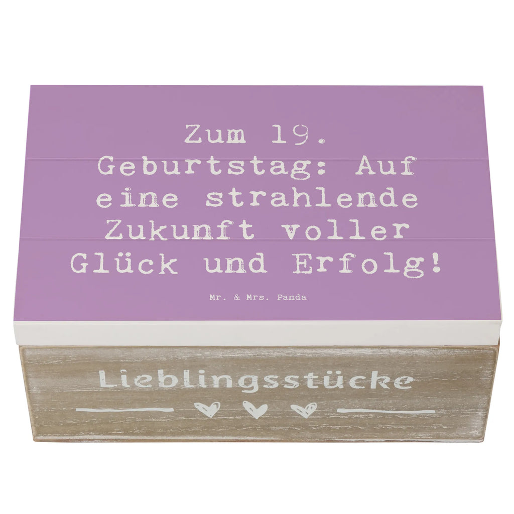 Holzkiste Spruch 19. Geburtstag Zukunft XXL, Erinnerungsbox, Holzkiste, Truhe, Erinnerungskiste, Dekokiste, Geschenkdose, Schatulle, Geschenkbox, Aufbewahrungsbox, Schatzkiste, Kiste, Geburtstag, Geburtstagsgeschenk, Geschenk