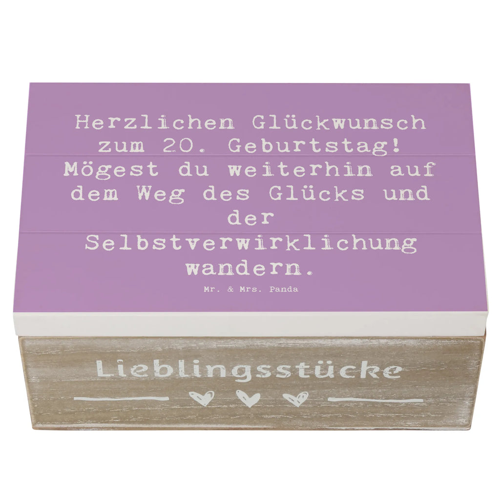 Holzkiste Spruch 20. Geburtstag Glückspfad Schatzkiste, Kiste, Dekokiste, Aufbewahrungsbox, Truhe, Holzkiste, Geschenkbox, Erinnerungsbox, Erinnerungskiste, Geschenkdose, Schatulle, XXL, Geburtstag, Geburtstagsgeschenk, Geschenk