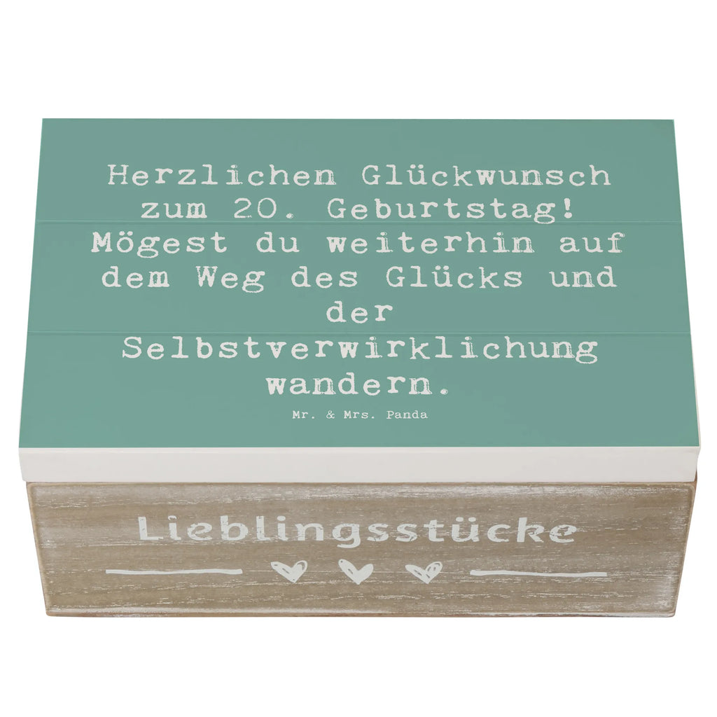 Holzkiste Spruch 20. Geburtstag Glückspfad Schatzkiste, Kiste, Dekokiste, Aufbewahrungsbox, Truhe, Holzkiste, Geschenkbox, Erinnerungsbox, Erinnerungskiste, Geschenkdose, Schatulle, XXL, Geburtstag, Geburtstagsgeschenk, Geschenk