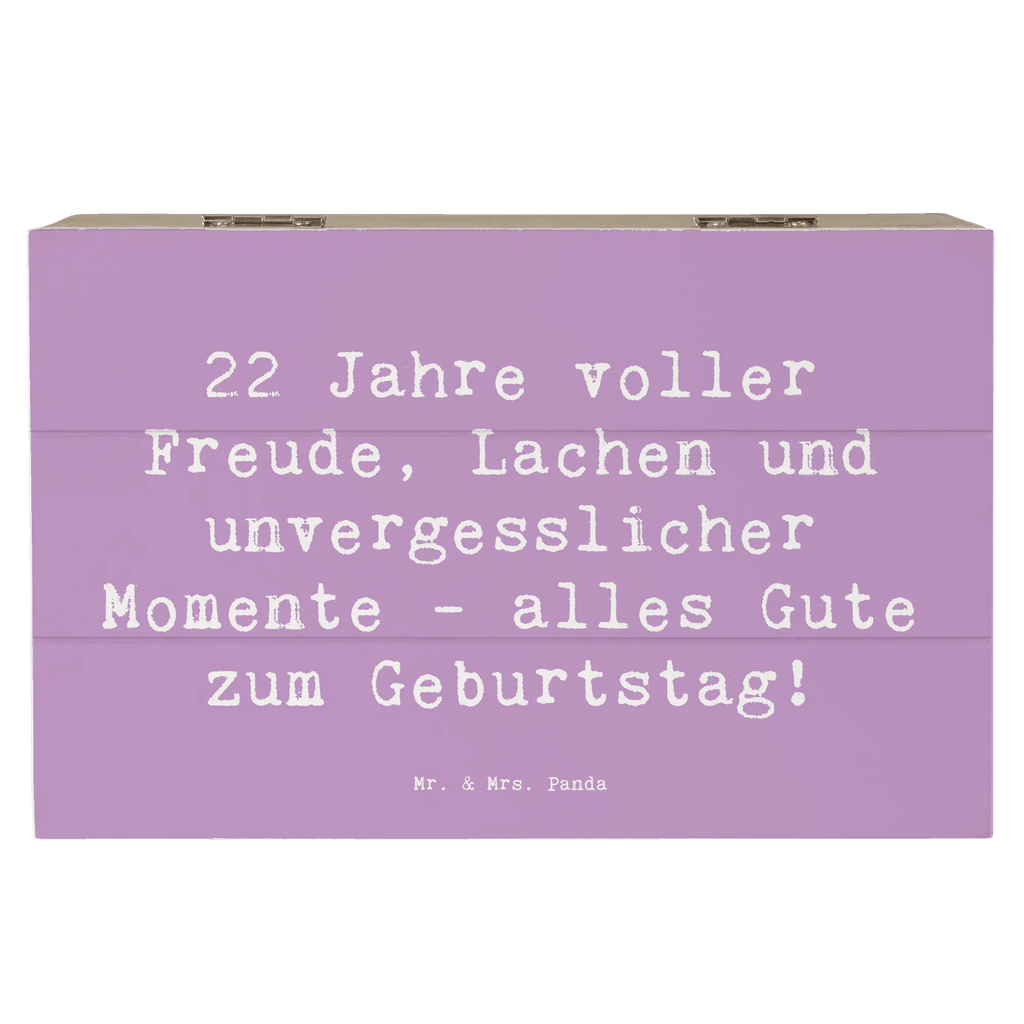 Holzkiste Spruch 22. Geburtstag Freude Geschenkdose, Truhe, Schatulle, Schatzkiste, XXL, Holzkiste, Kiste, Dekokiste, Aufbewahrungsbox, Erinnerungskiste, Erinnerungsbox, Geschenkbox, Geburtstag, Geburtstagsgeschenk, Geschenk
