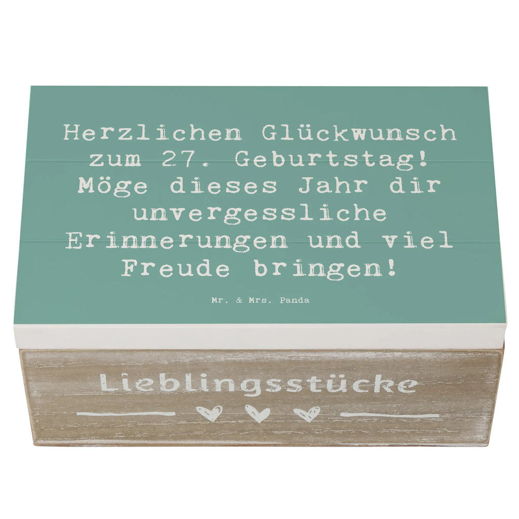 Holzkiste Spruch 27. Geburtstag Erinnerungskiste, Kiste, Schatulle, XXL, Holzkiste, Aufbewahrungsbox, Erinnerungsbox, Schatzkiste, Geschenkdose, Dekokiste, Truhe, Geschenkbox, Geburtstag, Geburtstagsgeschenk, Geschenk