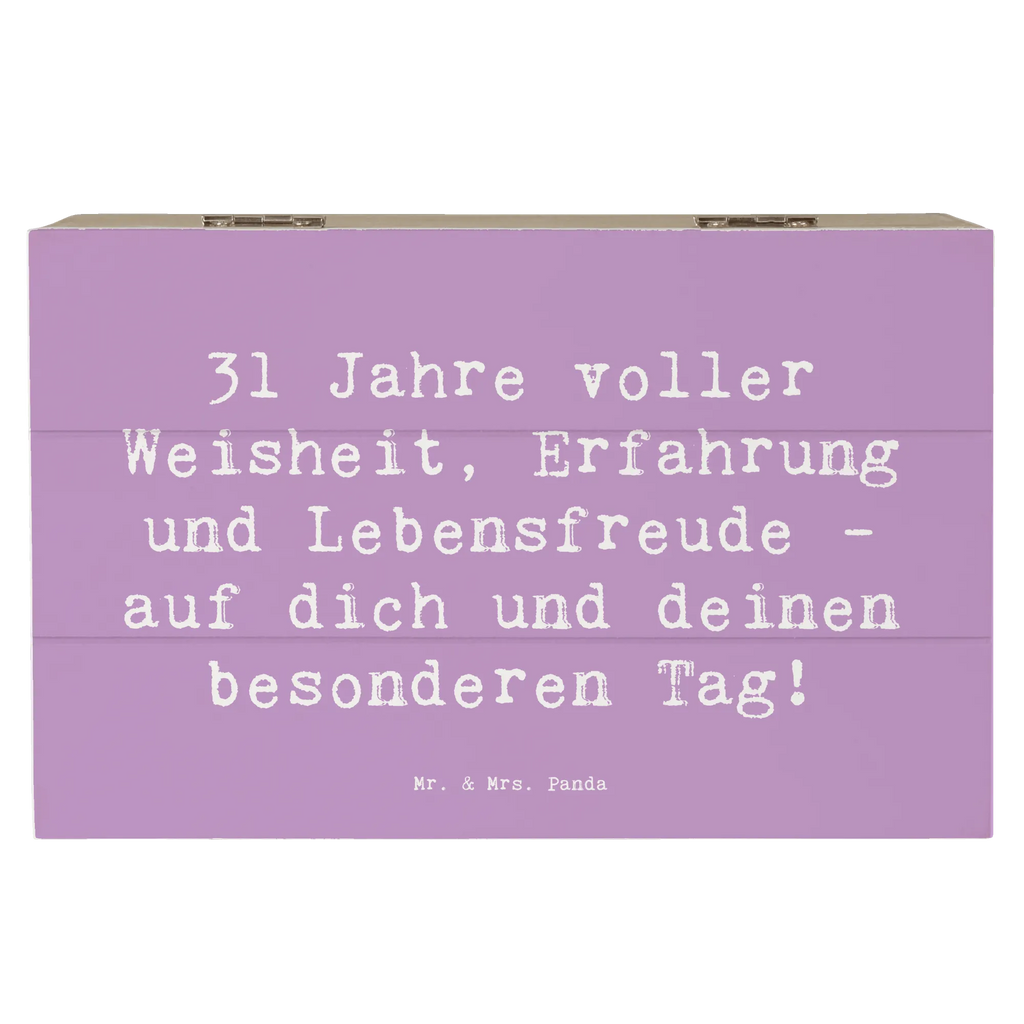 Holzkiste Spruch 31. Geburtstag Weisheit Geschenkbox, Schatulle, XXL, Kiste, Erinnerungsbox, Dekokiste, Holzkiste, Schatzkiste, Aufbewahrungsbox, Geschenkdose, Truhe, Erinnerungskiste, Geburtstag, Geburtstagsgeschenk, Geschenk