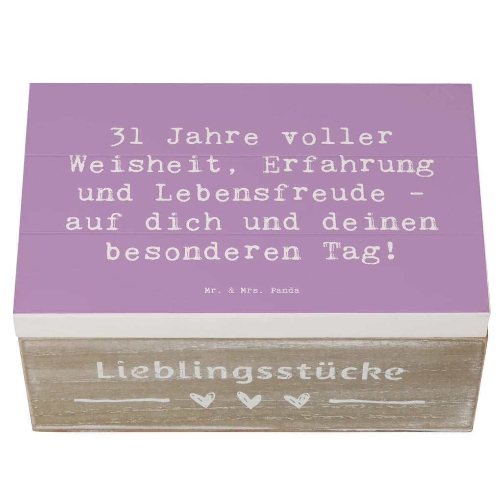 Holzkiste Spruch 31. Geburtstag Weisheit Geschenkbox, Schatulle, XXL, Kiste, Erinnerungsbox, Dekokiste, Holzkiste, Schatzkiste, Aufbewahrungsbox, Geschenkdose, Truhe, Erinnerungskiste, Geburtstag, Geburtstagsgeschenk, Geschenk
