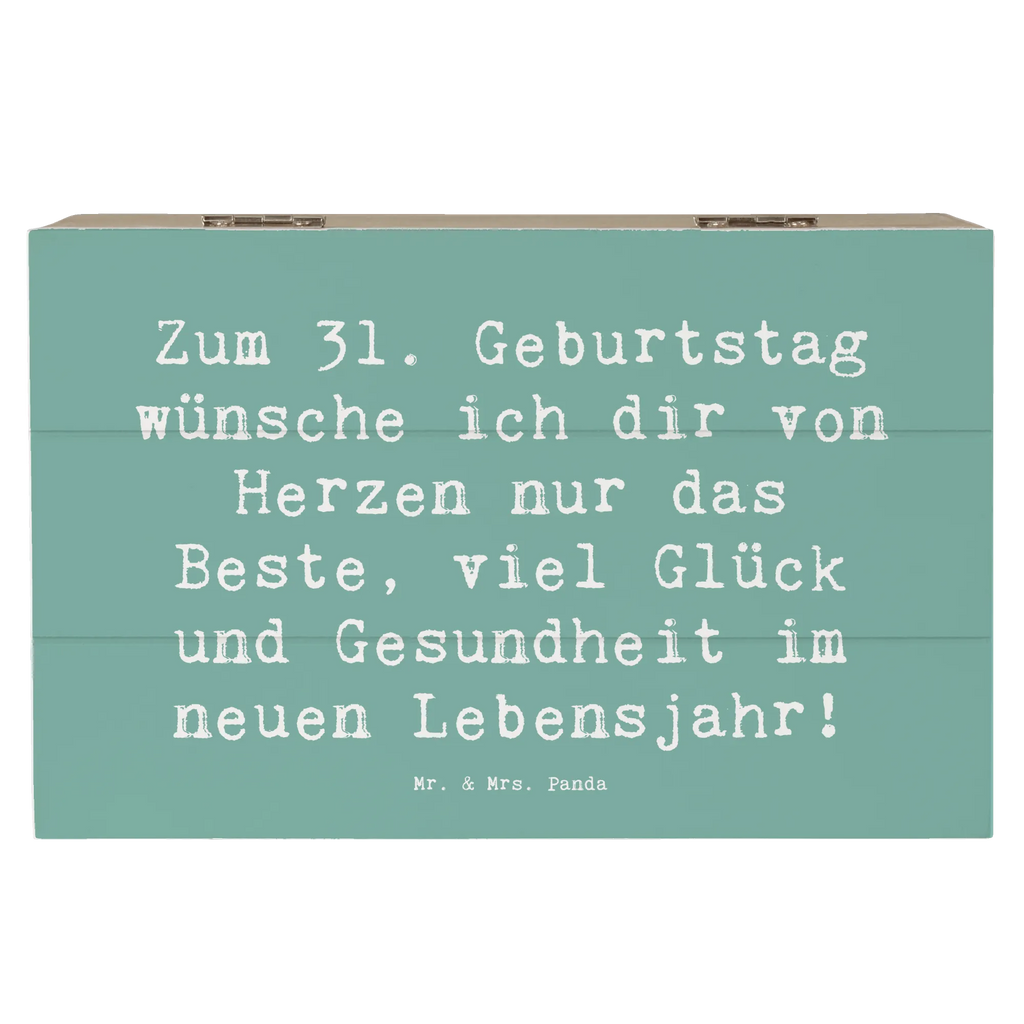 Holzkiste Spruch 31. Geburtstag Liebe Wünsche Geschenkdose, Schatzkiste, Schatulle, Erinnerungsbox, Holzkiste, Erinnerungskiste, Truhe, Kiste, Aufbewahrungsbox, Geschenkbox, XXL, Dekokiste, Geburtstag, Geburtstagsgeschenk, Geschenk