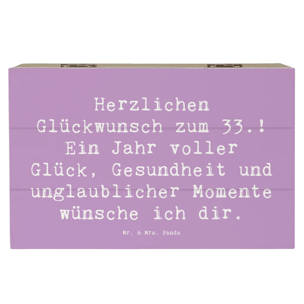 Holzkiste Spruch 33. Geburtstag Wünsche Erinnerungskiste, XXL, Schatulle, Aufbewahrungsbox, Geschenkbox, Dekokiste, Erinnerungsbox, Geschenkdose, Holzkiste, Schatzkiste, Truhe, Kiste, Geburtstag, Geburtstagsgeschenk, Geschenk