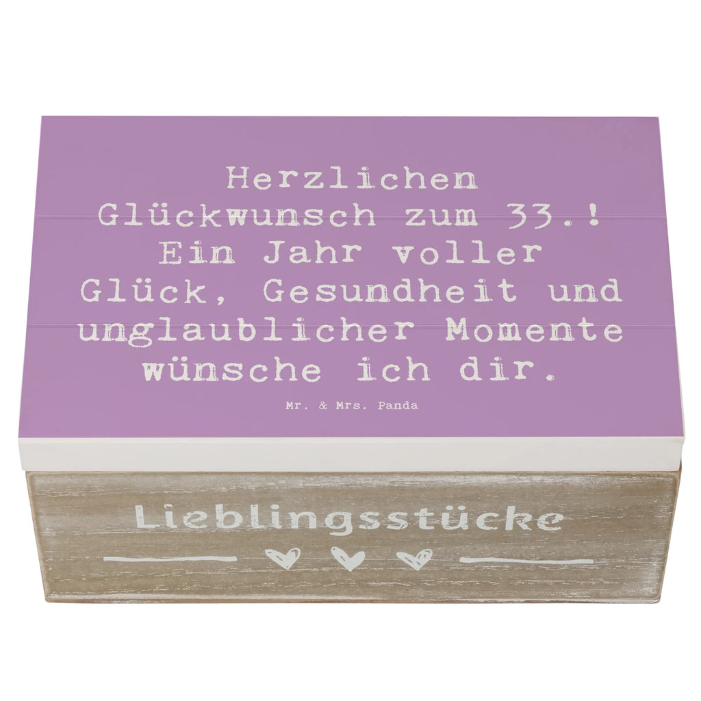 Holzkiste Spruch 33. Geburtstag Wünsche Erinnerungskiste, XXL, Schatulle, Aufbewahrungsbox, Geschenkbox, Dekokiste, Erinnerungsbox, Geschenkdose, Holzkiste, Schatzkiste, Truhe, Kiste, Geburtstag, Geburtstagsgeschenk, Geschenk