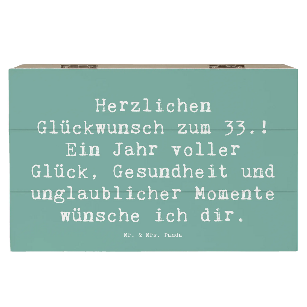 Holzkiste Spruch 33. Geburtstag Wünsche Erinnerungskiste, XXL, Schatulle, Aufbewahrungsbox, Geschenkbox, Dekokiste, Erinnerungsbox, Geschenkdose, Holzkiste, Schatzkiste, Truhe, Kiste, Geburtstag, Geburtstagsgeschenk, Geschenk