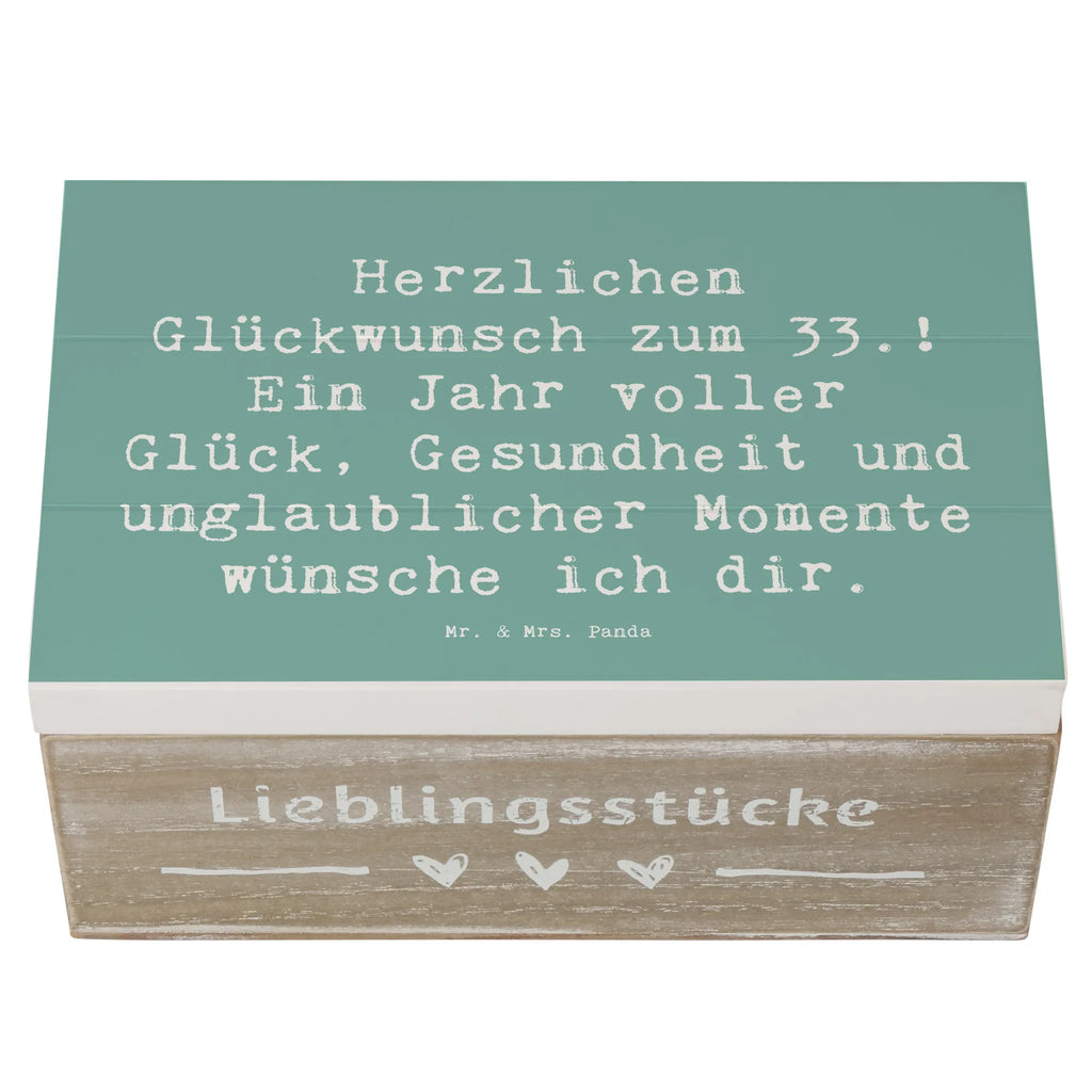Holzkiste Spruch 33. Geburtstag Wünsche Erinnerungskiste, XXL, Schatulle, Aufbewahrungsbox, Geschenkbox, Dekokiste, Erinnerungsbox, Geschenkdose, Holzkiste, Schatzkiste, Truhe, Kiste, Geburtstag, Geburtstagsgeschenk, Geschenk