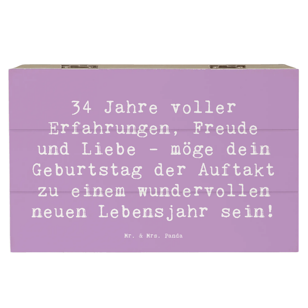 Holzkiste Spruch 34. Geburtstag Erlebnisse Holzkiste, Kiste, XXL, Erinnerungskiste, Geschenkbox, Dekokiste, Truhe, Schatzkiste, Erinnerungsbox, Schatulle, Geschenkdose, Aufbewahrungsbox, Geburtstag, Geburtstagsgeschenk, Geschenk