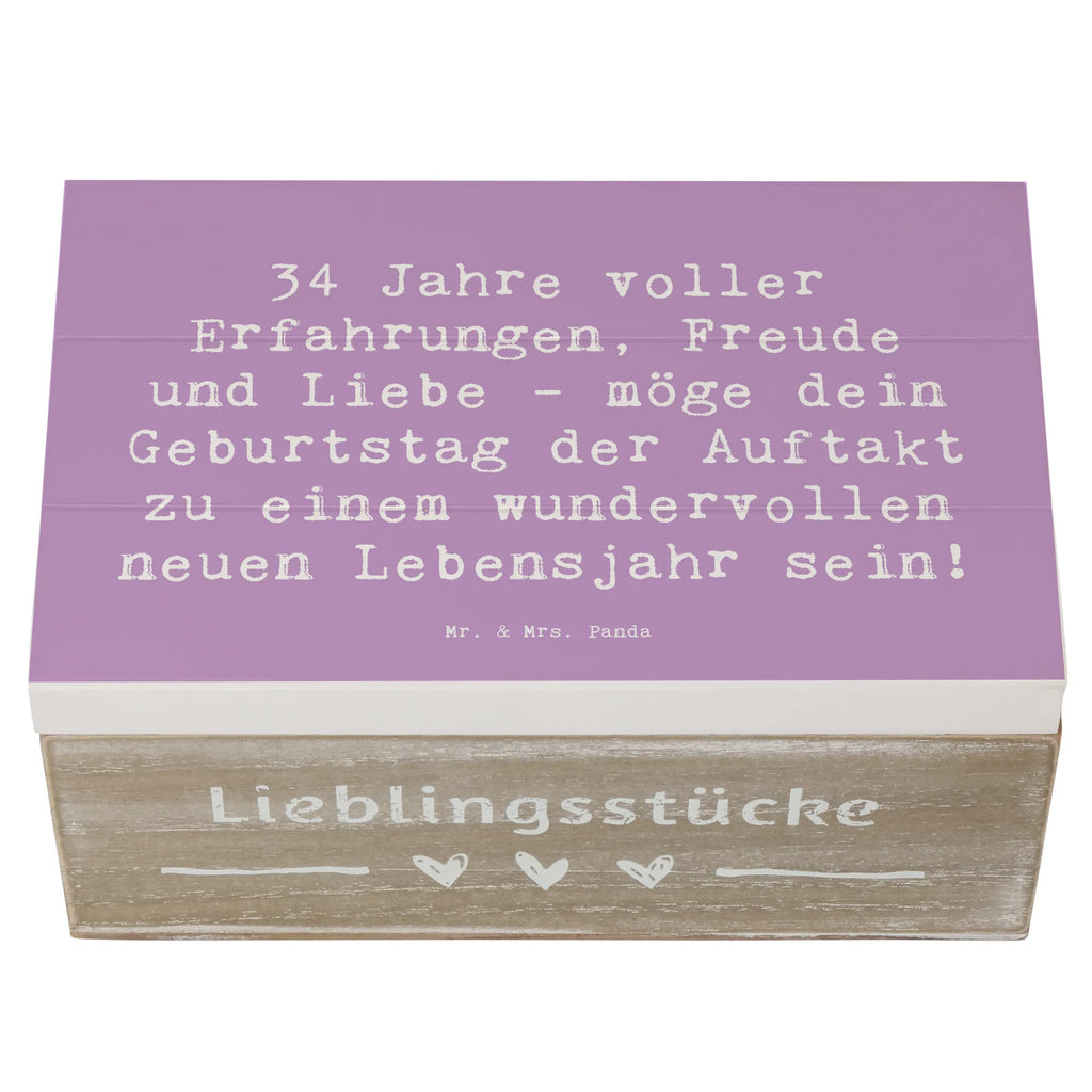 Holzkiste Spruch 34. Geburtstag Erlebnisse Holzkiste, Kiste, XXL, Erinnerungskiste, Geschenkbox, Dekokiste, Truhe, Schatzkiste, Erinnerungsbox, Schatulle, Geschenkdose, Aufbewahrungsbox, Geburtstag, Geburtstagsgeschenk, Geschenk