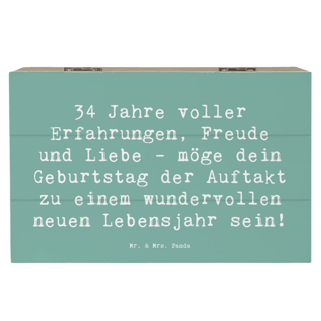 Holzkiste Spruch 34. Geburtstag Erlebnisse Holzkiste, Kiste, XXL, Erinnerungskiste, Geschenkbox, Dekokiste, Truhe, Schatzkiste, Erinnerungsbox, Schatulle, Geschenkdose, Aufbewahrungsbox, Geburtstag, Geburtstagsgeschenk, Geschenk