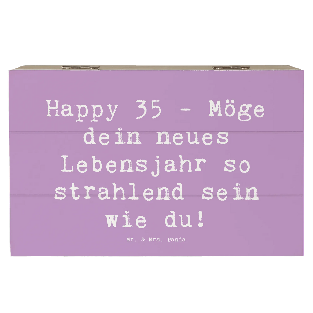 Holzkiste Spruch 35. Geburtstag Glückwünsche Schatulle, Geschenkbox, Schatzkiste, Aufbewahrungsbox, Erinnerungskiste, Dekokiste, Truhe, Kiste, Holzkiste, Geschenkdose, Erinnerungsbox, XXL, Geburtstag, Geburtstagsgeschenk, Geschenk