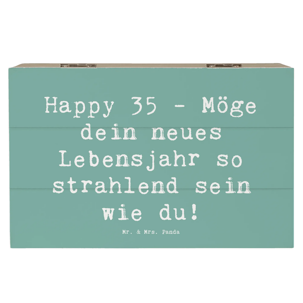 Holzkiste Spruch 35. Geburtstag Glückwünsche Schatulle, Geschenkbox, Schatzkiste, Aufbewahrungsbox, Erinnerungskiste, Dekokiste, Truhe, Kiste, Holzkiste, Geschenkdose, Erinnerungsbox, XXL, Geburtstag, Geburtstagsgeschenk, Geschenk