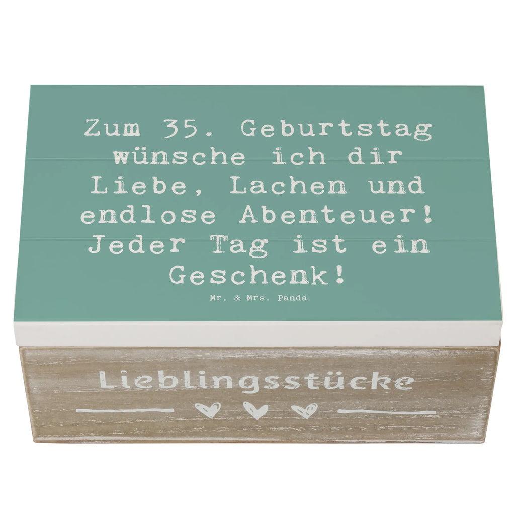 Holzkiste Spruch 35. Geburtstag Truhe, Holzkiste, Geschenkbox, Dekokiste, Geschenkdose, XXL, Erinnerungskiste, Kiste, Schatulle, Aufbewahrungsbox, Schatzkiste, Erinnerungsbox, Geburtstag, Geburtstagsgeschenk, Geschenk