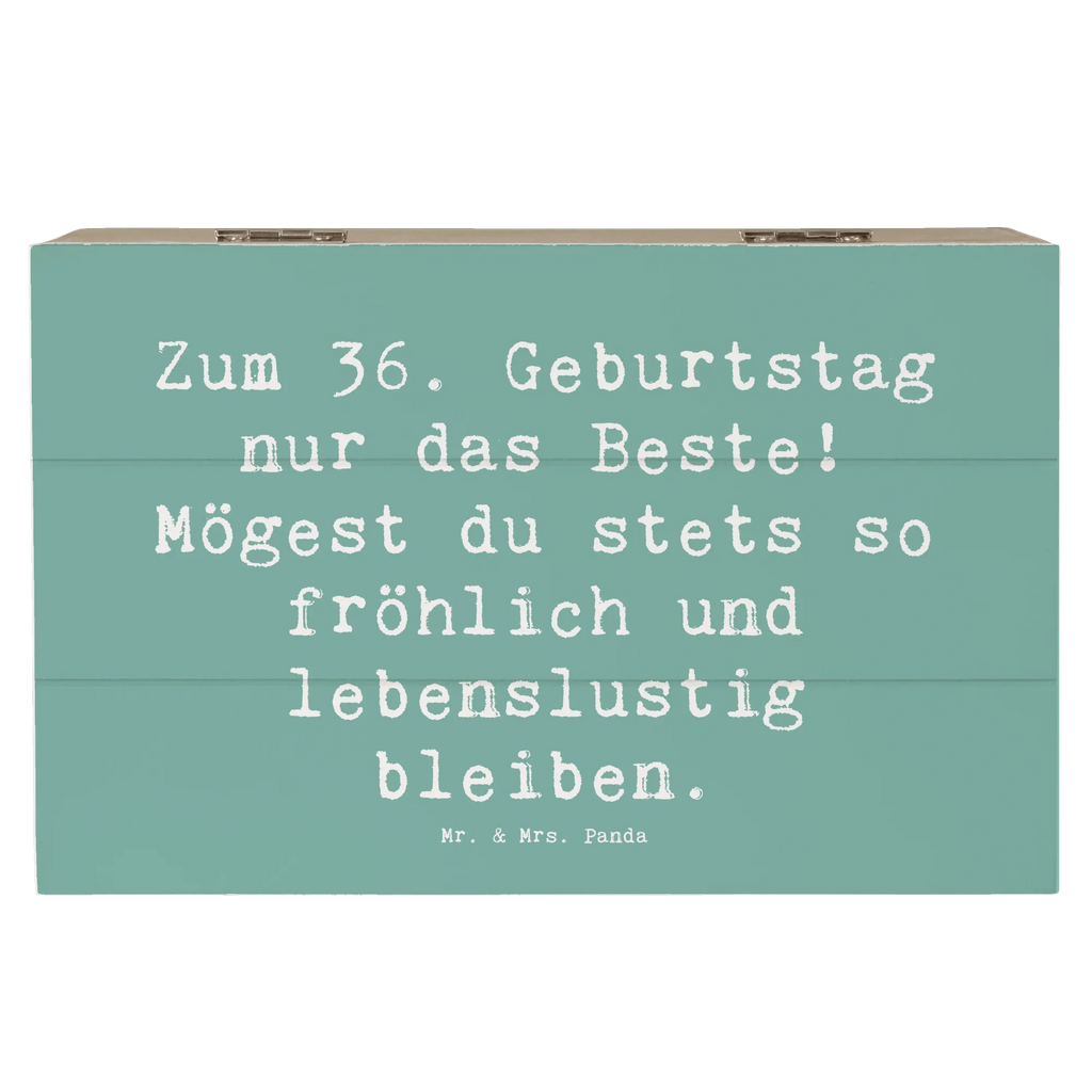 Holzkiste Spruch 36. Geburtstag Aufbewahrungsbox, Schatulle, Kiste, Geschenkdose, Holzkiste, Erinnerungskiste, Truhe, XXL, Geschenkbox, Schatzkiste, Erinnerungsbox, Dekokiste, Geburtstag, Geburtstagsgeschenk, Geschenk
