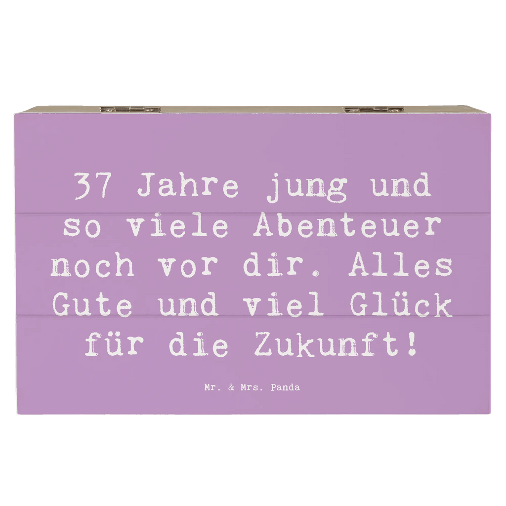 Holzkiste Spruch 37. Geburtstag Abenteuer Dekokiste, Erinnerungsbox, Geschenkdose, Truhe, Schatulle, XXL, Kiste, Schatzkiste, Holzkiste, Erinnerungskiste, Aufbewahrungsbox, Geschenkbox, Geburtstag, Geburtstagsgeschenk, Geschenk