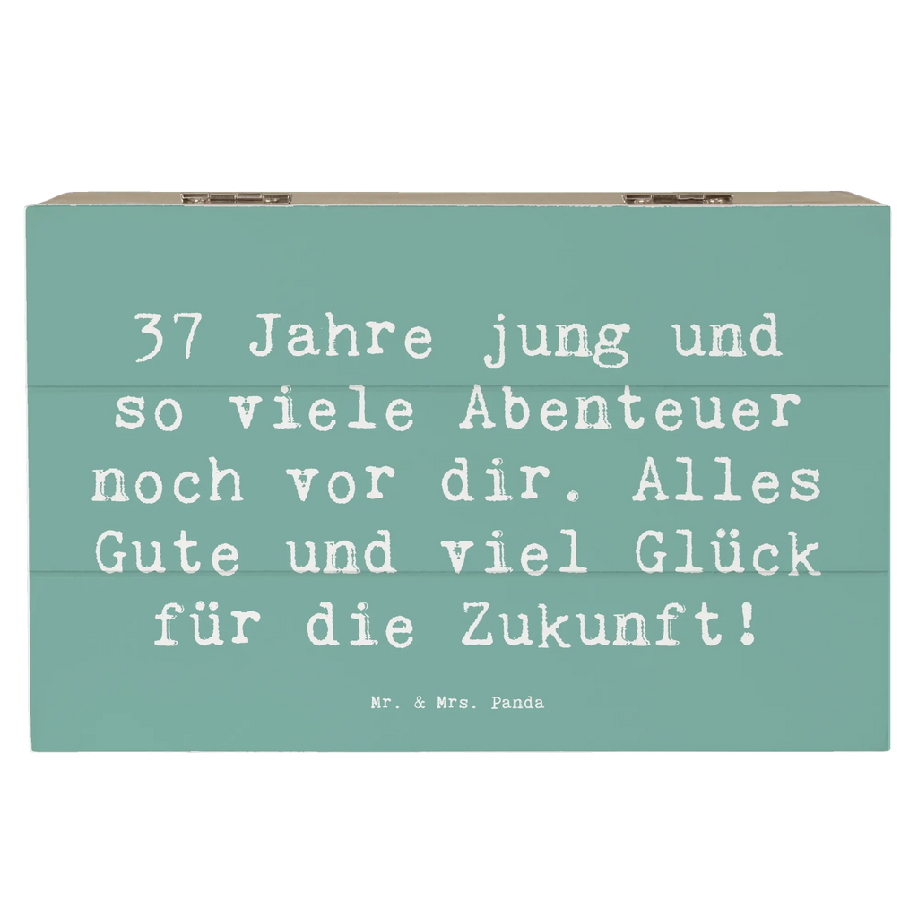 Holzkiste Spruch 37. Geburtstag Abenteuer Dekokiste, Erinnerungsbox, Geschenkdose, Truhe, Schatulle, XXL, Kiste, Schatzkiste, Holzkiste, Erinnerungskiste, Aufbewahrungsbox, Geschenkbox, Geburtstag, Geburtstagsgeschenk, Geschenk