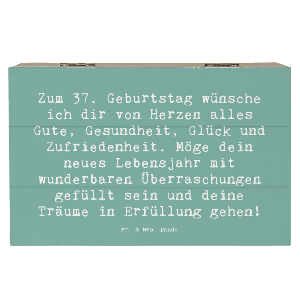 Holzkiste Spruch 37. Geburtstag Grüße Geschenkbox, Schatzkiste, Truhe, Erinnerungskiste, Aufbewahrungsbox, Erinnerungsbox, Schatulle, Kiste, Dekokiste, XXL, Holzkiste, Geschenkdose, Geburtstag, Geburtstagsgeschenk, Geschenk