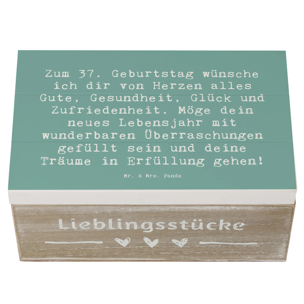 Holzkiste Spruch 37. Geburtstag Grüße Geschenkbox, Schatzkiste, Truhe, Erinnerungskiste, Aufbewahrungsbox, Erinnerungsbox, Schatulle, Kiste, Dekokiste, XXL, Holzkiste, Geschenkdose, Geburtstag, Geburtstagsgeschenk, Geschenk