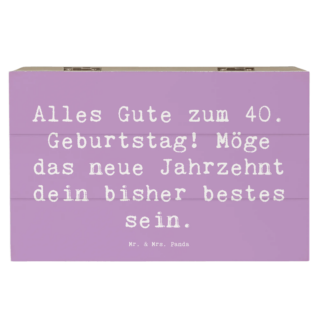 Holzkiste Spruch 40. Geburtstag Alles Gute Schatzkiste, Erinnerungsbox, Geschenkbox, Dekokiste, Holzkiste, Schatulle, Truhe, Geschenkdose, Aufbewahrungsbox, Kiste, Erinnerungskiste, XXL, Geburtstag, Geburtstagsgeschenk, Geschenk