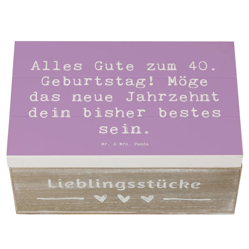 Holzkiste Spruch 40. Geburtstag Alles Gute Schatzkiste, Erinnerungsbox, Geschenkbox, Dekokiste, Holzkiste, Schatulle, Truhe, Geschenkdose, Aufbewahrungsbox, Kiste, Erinnerungskiste, XXL, Geburtstag, Geburtstagsgeschenk, Geschenk