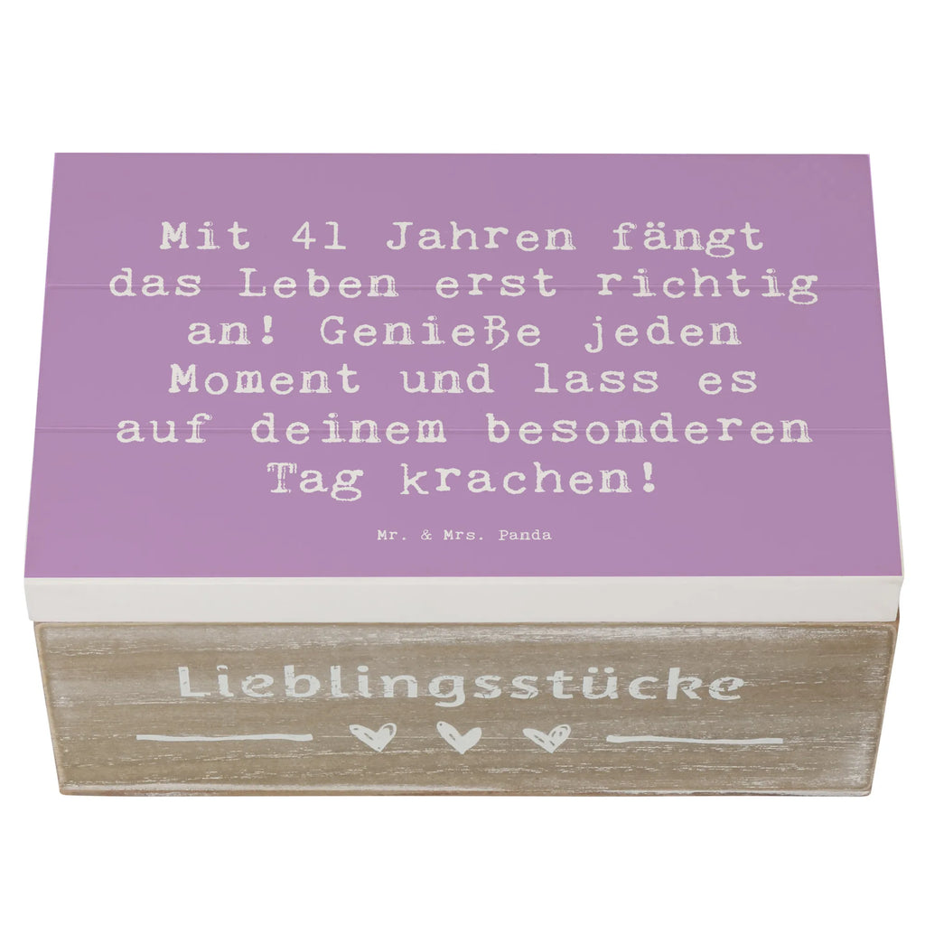 Holzkiste Spruch 41. Geburtstag Geschenkbox, Erinnerungskiste, Kiste, Erinnerungsbox, Aufbewahrungsbox, Holzkiste, Truhe, Dekokiste, XXL, Geschenkdose, Schatulle, Schatzkiste, Geburtstag, Geburtstagsgeschenk, Geschenk