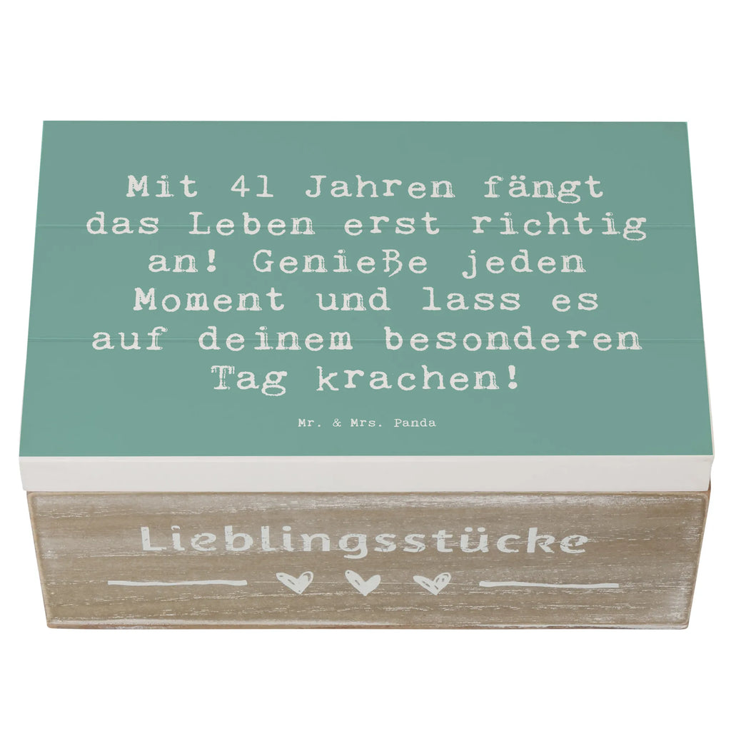 Holzkiste Spruch 41. Geburtstag Geschenkbox, Erinnerungskiste, Kiste, Erinnerungsbox, Aufbewahrungsbox, Holzkiste, Truhe, Dekokiste, XXL, Geschenkdose, Schatulle, Schatzkiste, Geburtstag, Geburtstagsgeschenk, Geschenk