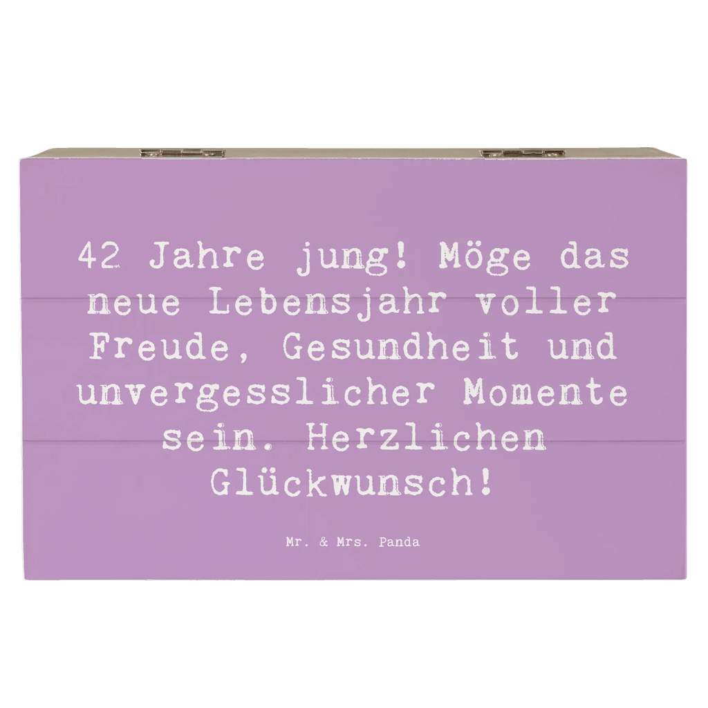 Holzkiste Spruch 42. Geburtstag Freude Dekokiste, Schatzkiste, Erinnerungskiste, Aufbewahrungsbox, XXL, Truhe, Holzkiste, Erinnerungsbox, Kiste, Schatulle, Geschenkdose, Geschenkbox, Geburtstag, Geburtstagsgeschenk, Geschenk