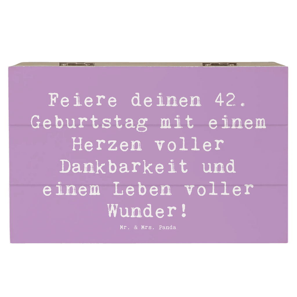 Holzkiste Spruch 42. Geburtstag Wunder Schatulle, Kiste, Schatzkiste, Holzkiste, Erinnerungskiste, Truhe, Erinnerungsbox, Aufbewahrungsbox, Geschenkdose, Dekokiste, XXL, Geschenkbox, Geburtstag, Geburtstagsgeschenk, Geschenk