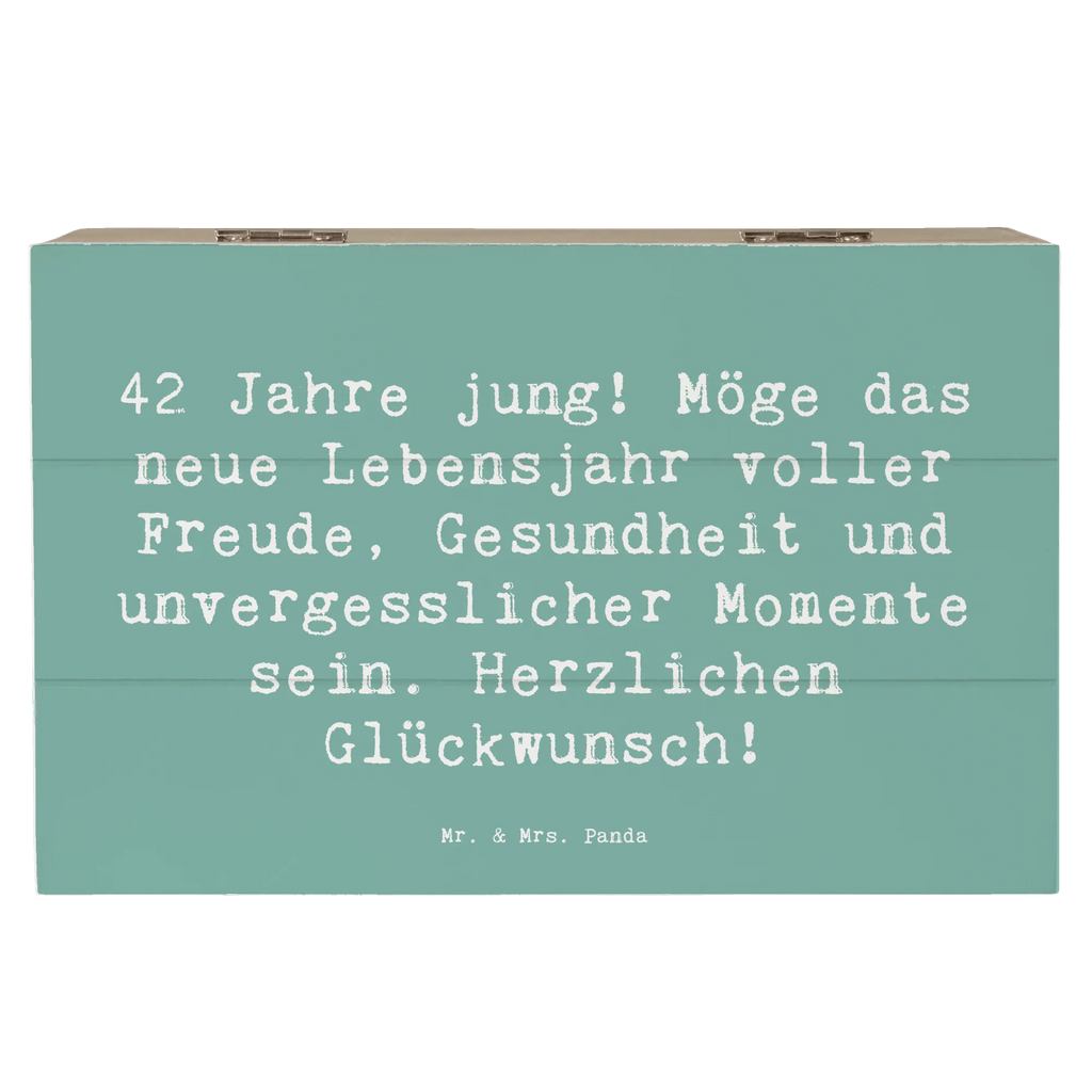 Holzkiste Spruch 42. Geburtstag Freude Dekokiste, Schatzkiste, Erinnerungskiste, Aufbewahrungsbox, XXL, Truhe, Holzkiste, Erinnerungsbox, Kiste, Schatulle, Geschenkdose, Geschenkbox, Geburtstag, Geburtstagsgeschenk, Geschenk