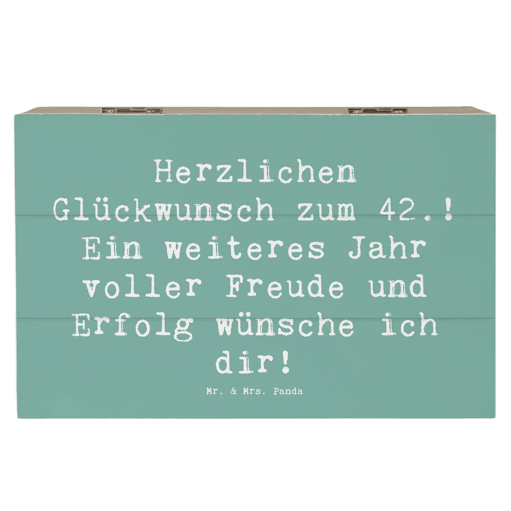 Holzkiste Spruch 42. Geburtstag Schatzkiste, Truhe, Holzkiste, Geschenkdose, Geschenkbox, Erinnerungsbox, Aufbewahrungsbox, Kiste, Erinnerungskiste, XXL, Dekokiste, Schatulle, Geburtstag, Geburtstagsgeschenk, Geschenk