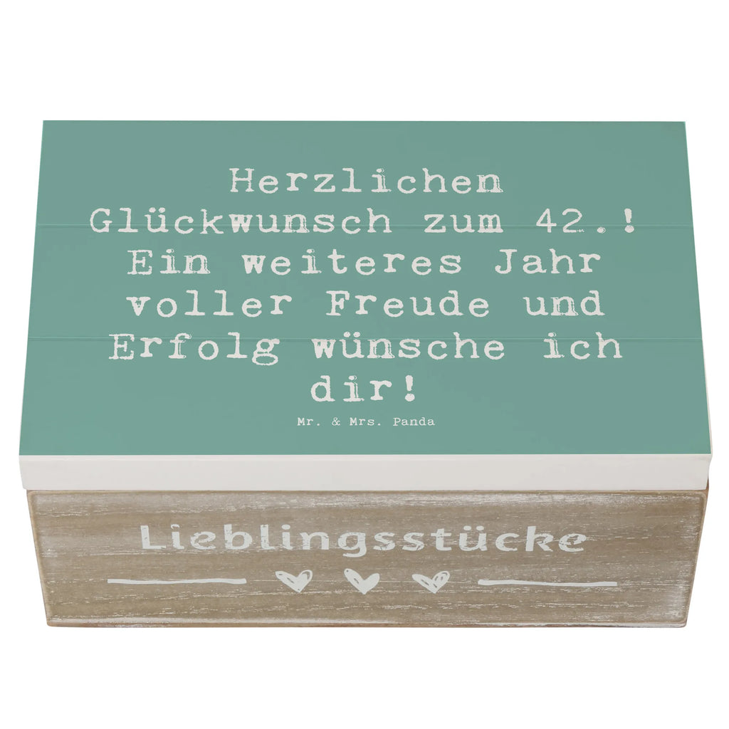 Holzkiste Spruch 42. Geburtstag Schatzkiste, Truhe, Holzkiste, Geschenkdose, Geschenkbox, Erinnerungsbox, Aufbewahrungsbox, Kiste, Erinnerungskiste, XXL, Dekokiste, Schatulle, Geburtstag, Geburtstagsgeschenk, Geschenk