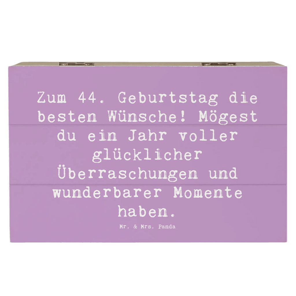 Holzkiste Spruch 44. Geburtstag Glückwünsche Schatulle, Geschenkbox, Dekokiste, Holzkiste, Truhe, XXL, Erinnerungskiste, Geschenkdose, Schatzkiste, Kiste, Erinnerungsbox, Aufbewahrungsbox, Geburtstag, Geburtstagsgeschenk, Geschenk