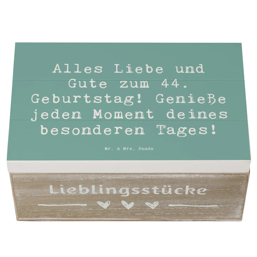 Holzkiste Spruch 44. Geburtstag Geschenkdose, Erinnerungsbox, Geschenkbox, Schatulle, Truhe, XXL, Schatzkiste, Kiste, Erinnerungskiste, Dekokiste, Holzkiste, Aufbewahrungsbox, Geburtstag, Geburtstagsgeschenk, Geschenk