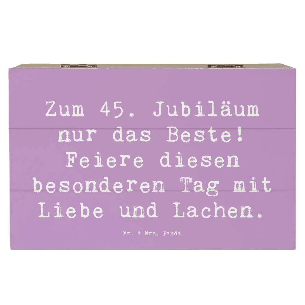Holzkiste Spruch 45. Geburtstag Feiern XXL, Geschenkbox, Schatulle, Aufbewahrungsbox, Erinnerungskiste, Dekokiste, Kiste, Holzkiste, Geschenkdose, Schatzkiste, Truhe, Erinnerungsbox, Geburtstag, Geburtstagsgeschenk, Geschenk