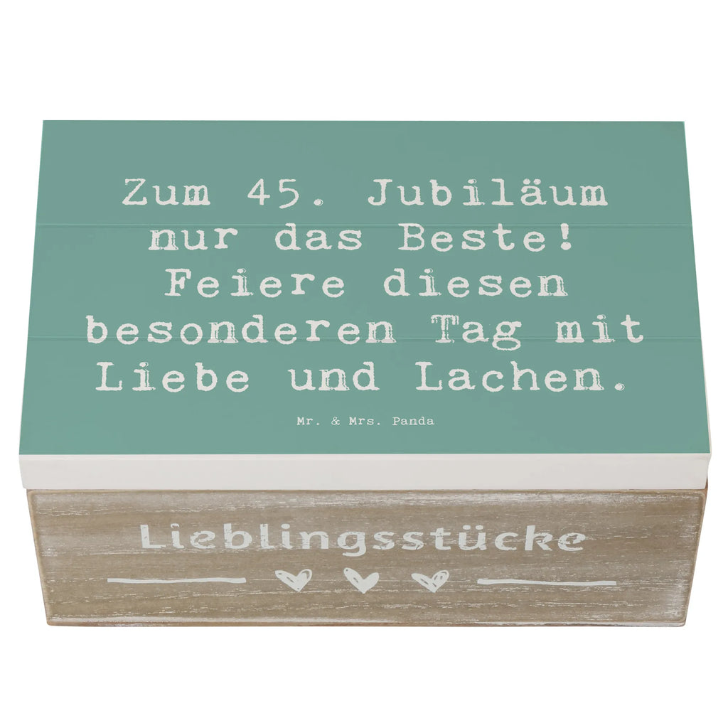 Holzkiste Spruch 45. Geburtstag Feiern XXL, Geschenkbox, Schatulle, Aufbewahrungsbox, Erinnerungskiste, Dekokiste, Kiste, Holzkiste, Geschenkdose, Schatzkiste, Truhe, Erinnerungsbox, Geburtstag, Geburtstagsgeschenk, Geschenk