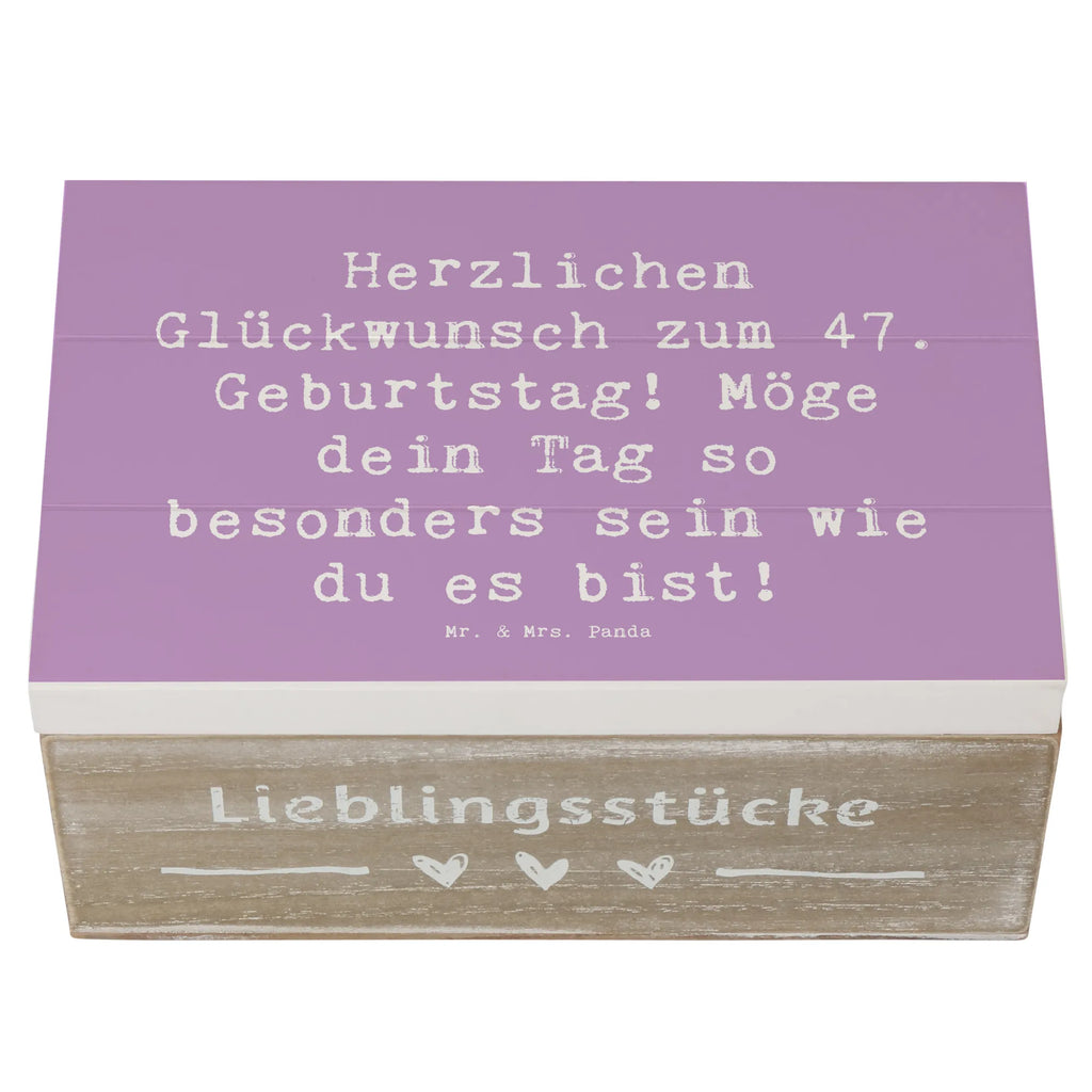 Holzkiste Spruch 47. Geburtstag Schatzkiste, Geschenkdose, Erinnerungsbox, Geschenkbox, Holzkiste, Truhe, Erinnerungskiste, XXL, Dekokiste, Kiste, Aufbewahrungsbox, Schatulle, Geburtstag, Geburtstagsgeschenk, Geschenk