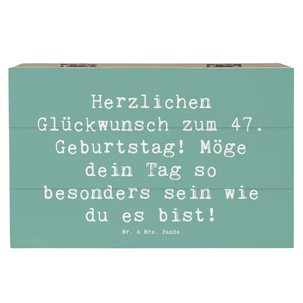 Holzkiste Spruch 47. Geburtstag Schatzkiste, Geschenkdose, Erinnerungsbox, Geschenkbox, Holzkiste, Truhe, Erinnerungskiste, XXL, Dekokiste, Kiste, Aufbewahrungsbox, Schatulle, Geburtstag, Geburtstagsgeschenk, Geschenk