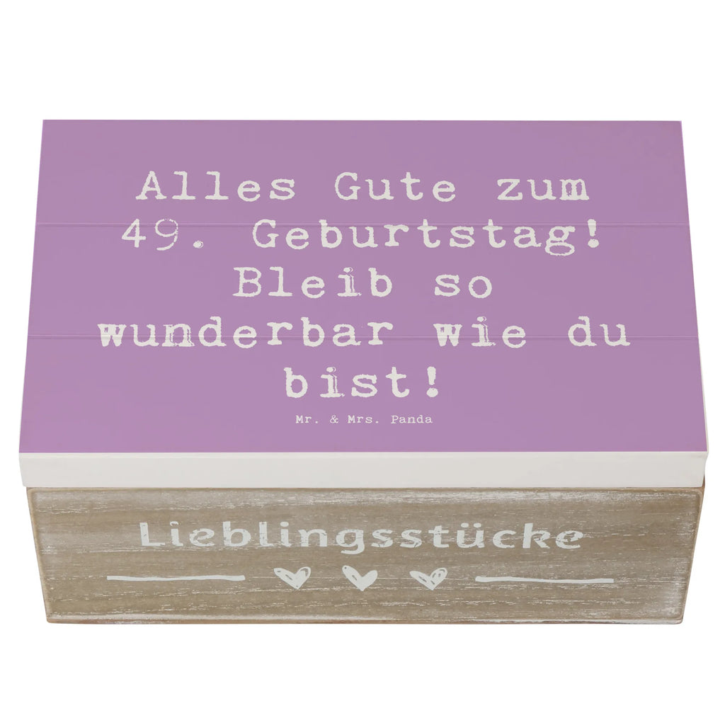 Holzkiste Spruch 49. Geburtstag Freude Kiste, Aufbewahrungsbox, Schatulle, Geschenkbox, XXL, Holzkiste, Truhe, Geschenkdose, Erinnerungsbox, Erinnerungskiste, Dekokiste, Schatzkiste, Geburtstag, Geburtstagsgeschenk, Geschenk