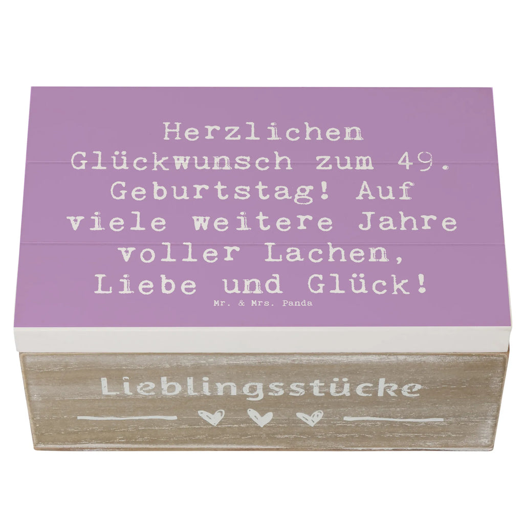 Holzkiste Spruch 49. Geburtstag Glückwünsche Geschenkdose, Erinnerungsbox, Schatzkiste, Geschenkbox, XXL, Holzkiste, Erinnerungskiste, Dekokiste, Aufbewahrungsbox, Kiste, Schatulle, Truhe, Geburtstag, Geburtstagsgeschenk, Geschenk