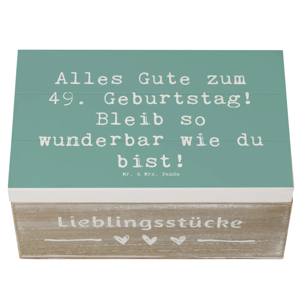 Holzkiste Spruch 49. Geburtstag Freude Kiste, Aufbewahrungsbox, Schatulle, Geschenkbox, XXL, Holzkiste, Truhe, Geschenkdose, Erinnerungsbox, Erinnerungskiste, Dekokiste, Schatzkiste, Geburtstag, Geburtstagsgeschenk, Geschenk