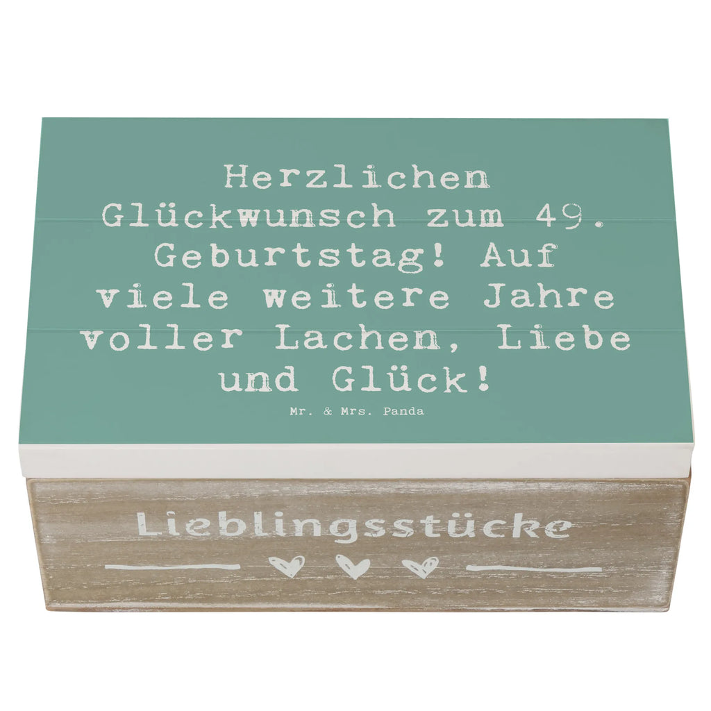 Holzkiste Spruch 49. Geburtstag Glückwünsche Geschenkdose, Erinnerungsbox, Schatzkiste, Geschenkbox, XXL, Holzkiste, Erinnerungskiste, Dekokiste, Aufbewahrungsbox, Kiste, Schatulle, Truhe, Geburtstag, Geburtstagsgeschenk, Geschenk