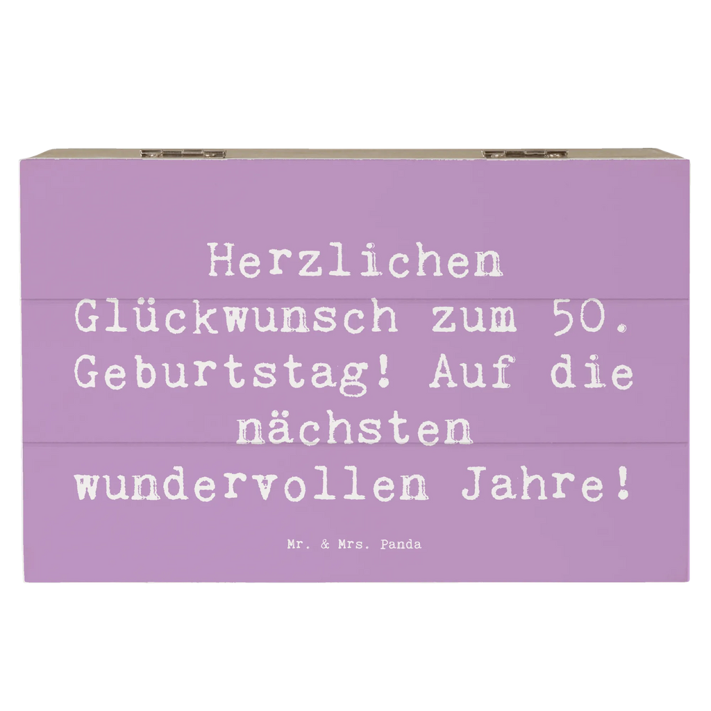 Holzkiste Spruch 50. Geburtstag Glückwunsch Schatulle, Geschenkbox, Holzkiste, Aufbewahrungsbox, Schatzkiste, Erinnerungsbox, Truhe, Dekokiste, Kiste, Erinnerungskiste, XXL, Geschenkdose, Geburtstag, Geburtstagsgeschenk, Geschenk
